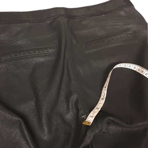 BlankNYC Leggings Happy Hour Black Texture Faux Leather Pull On Pants Women's 27 - Picture 12 of 16